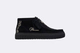 Clarks Torhill Woven Black suede