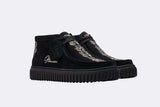 Clarks Torhill Woven Black suede