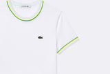 Lacoste Wmns Contrast Accent Tee-shirt Blanc