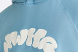 NWHR Bubble Denim Hoodie Blue