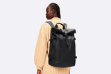 Rains Rolltop Rucksack Large Black