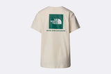 The North Face Wmns Redbox Relaxed Tee White Dune / Evergreen