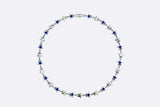 TwoJeys Enameled Stars Necklace Silver