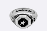 TwoJeys Family Signet Ring Silver