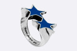 TwoJeys Icon Enameled Single Ring Silver