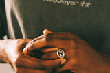 TwoJeys Icon Signet Ring Silver