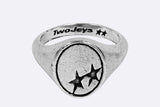 TwoJeys Oval Ring Silver