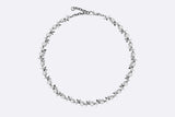 TwoJeys Pearls Between Icons Necklace Silver