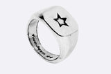 TwoJeys Star Signet Silver