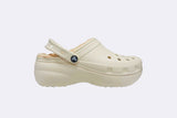 Crocs Wmns Classic Platform Lined Clog W Bone